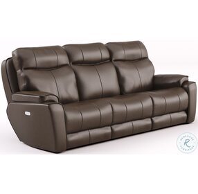 Show Stopper Fossil Reclining Living Room Set with Power Headrest and SoCozi Massage