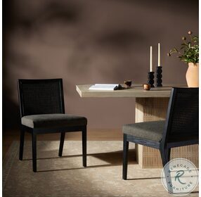 Antonia Savile Charcoal Dining Side Chair