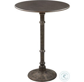 Oswego Antique bronze Round pedestal Bar Set