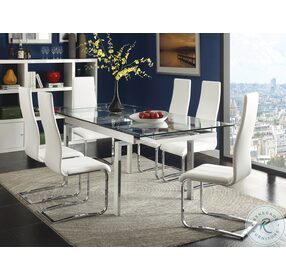Anges White Dining Chair Set of 4