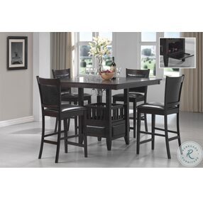 Jaden Espresso Square Counter Height Dining Table