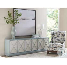 Studio Designs Soft Pale Blue Rosalind Long TV Stand