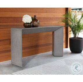 Nomad Gray Console Table