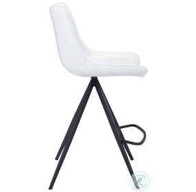 Aki White And Black Counter Chair Set Of 2