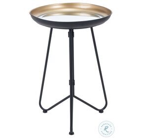 Foley Gold And Black Accent Table