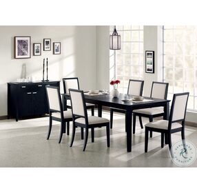 Lexton Black Extendable Dining Table