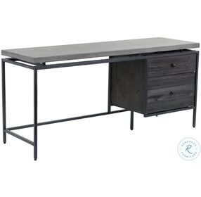 Norwood Gray And Black Desk