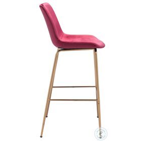 Tony Red And Gold Bar Stool