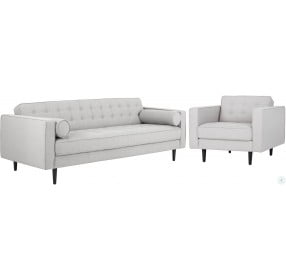 Donnie Light Grey Upholstered Sofa