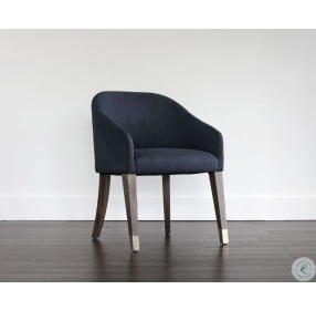 Nellie Arena Navy Fabric Arm Chair