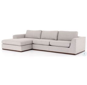 Colt Aged Sienna And Aldred Silver 2 Piece LAF Sectional