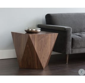 Timmons Walnut End Table
