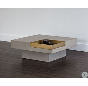 Quill Gray Square Coffee Table