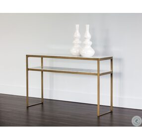 Evert White Console Table