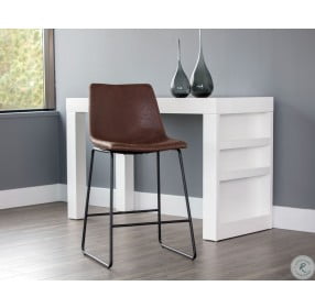 Cal Brown Counter Height Stool Set of 2