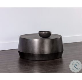 Creed Bronzed Gunmetal Aluminum Coffee Table