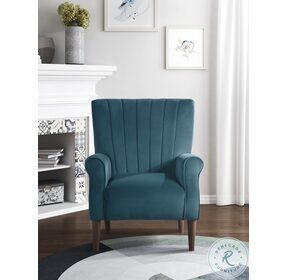 Urielle Teal Accent Chair