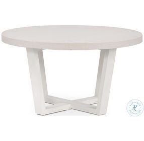 Cyrus Natural White and Natural Sand Outdoor Round Coffee Table
