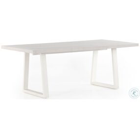 Cyrus Natural White and Sand Outdoor Dining Set