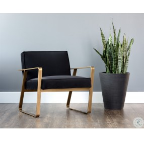 Kristoffer Abbington Black Lounge Chair