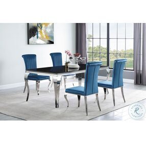 Carone Teal Dining Chair Set Of 4