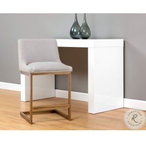 Holly Zenith Soft Grey Counter Height Stool