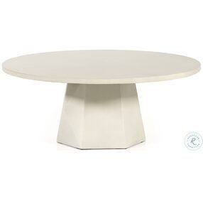 Bowman White Concrete Outdoor Occasional Table Set