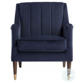 Patrice Abbington Navy Lounge Chair