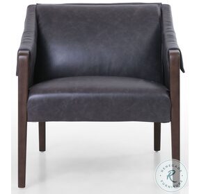 Bauer Chaps Ebony Leather Chair