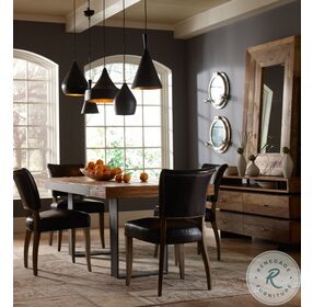 Mimi Rider Black Leather Dining Chair