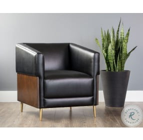 Shylo Castillo Black Lounge Chair