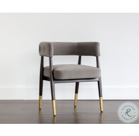 Callem Antonio Charcoal Dining Arm Chair