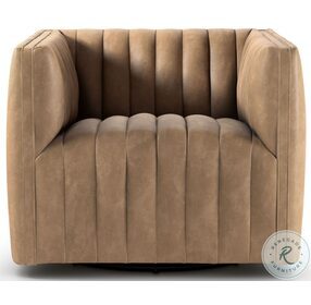 Augustine Palermo Drift Leather Swivel Chair