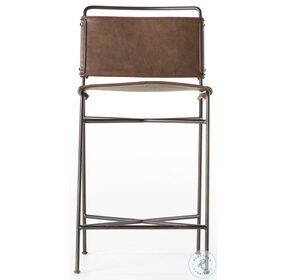 Wharton Distressed Brown Counter Height Stool