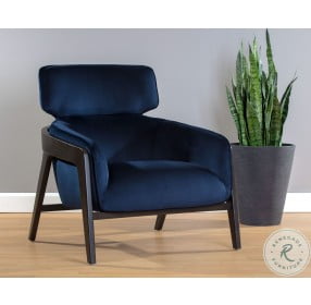 Maximus Metropolis Blue Lounge Chair