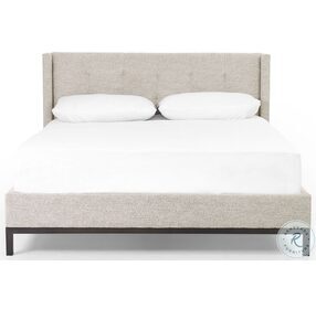 Newhall Plushtone Linen Queen Upholstered Panel Bed