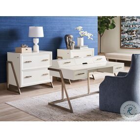 Studio Designs Smooth Ivory Langley File Cabinet