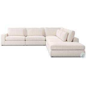 Bloor Essence Natural 5 Piece LAF Sectional with Ottoman