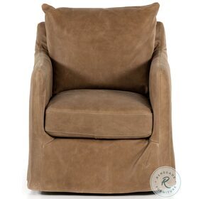 Banks Palermo Drift Leather Swivel Chair