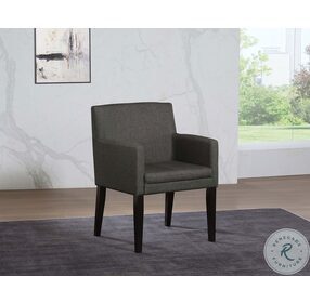 Catherine Charcoal Gray Arm Chair Set Of 2