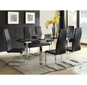 Wexford Chrome Extendable Dining Table