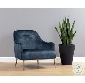 Cameron Nono Petrol Fabric Lounge Chair