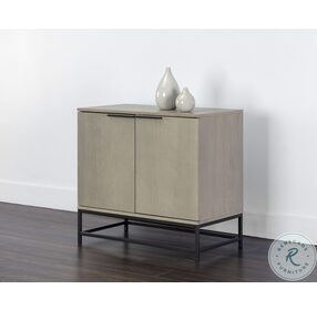 Rebel Taupe And Black Small Sideboard
