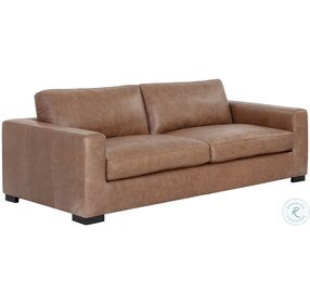 Baylor Camel Leather Living Room Set