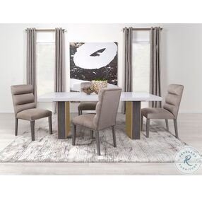 Carla Ash Upholstered Dining Side Chair Set of 2