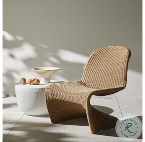 Portia Vintage Natural and Cane Brown Outdoor Occasional Chair