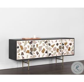 Lana Black And Brass Sideboard