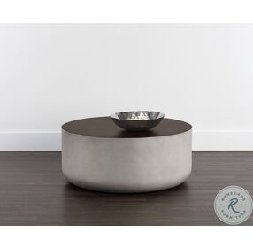 Diaz Gray And Brown Coffee Table
