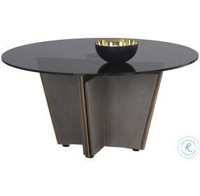 Paros Smoked And Gray Occasional Table Set