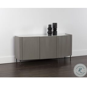 Simmons White And Black Sideboard